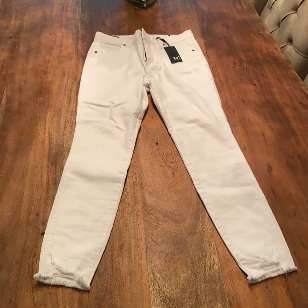 Kut from the cloth white Connie denim jeans